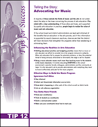 Telling the Story: Advocating for Music