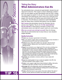 Telling the Story: What Administrators Can Do