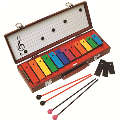 BASIC BEAT 12-NOTE GLOCKENSPIEL W/ CASE